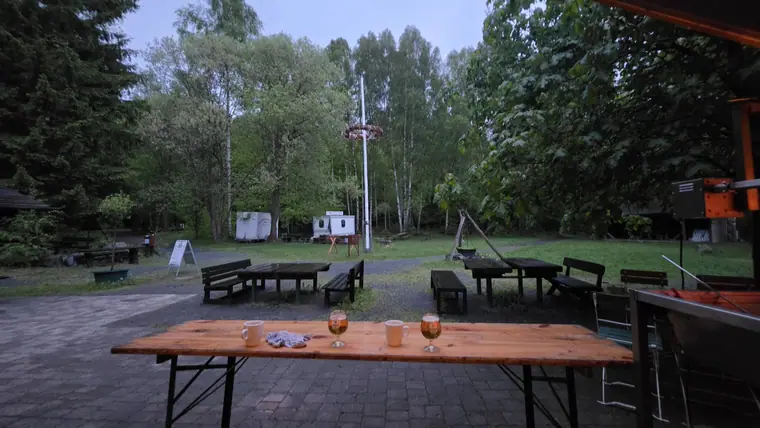 Terrasse am Abend