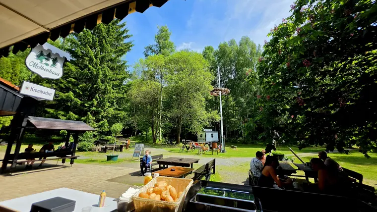 Sommer auf der Terrasse des Molkenhauses