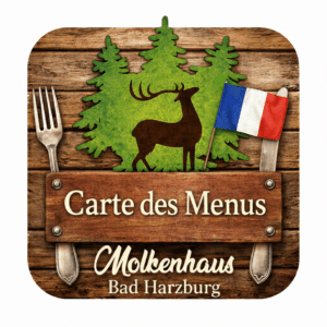 Speisekarte Französisch